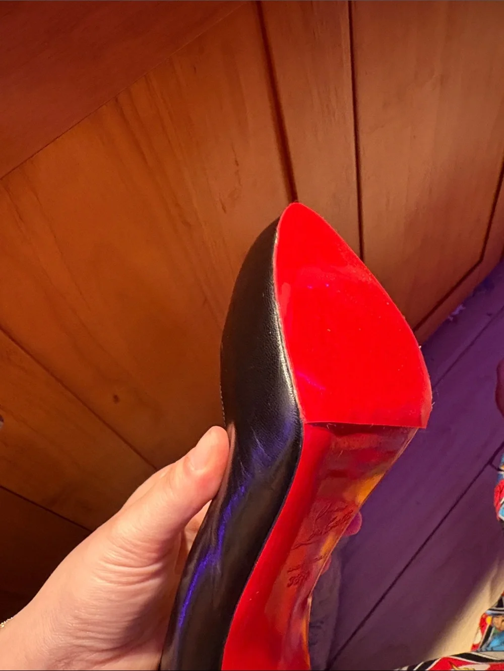 Christian Louboutin Black Pumps with Signature Red Soles